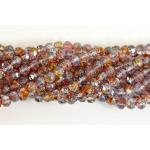 5/6mm Rosebud Firepolish Beads - [91001] Luster Pink/Crystal