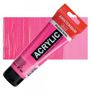 Royal Talens Amsterdam Acrylic Paint - LARGE 120ml Tube - Quinacridone Rose [366]