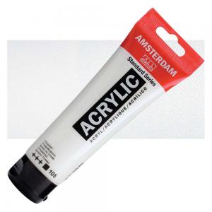 Royal Talens Amsterdam Acrylic Paint - LARGE 120ml Tube - Titanium White [105]