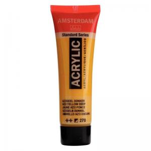 Royal Talens Amsterdam Acrylic Paint - 20ml Tube - Azo Yellow Deep [270]