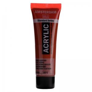 Royal Talens Amsterdam Acrylic Paint - 20ml Tube - Burnt Sienna [411]