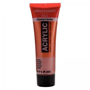 Royal Talens Amsterdam Acrylic Paint - 20ml Tube - Copper [805]