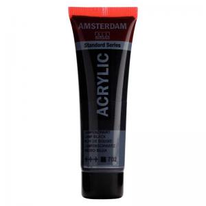 Royal Talens Amsterdam Acrylic Paint - 20ml Tube - Lamp Black [702]
