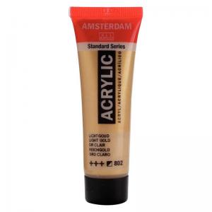 Royal Talens Amsterdam Acrylic Paint - 20ml Tube - Light Gold [802]