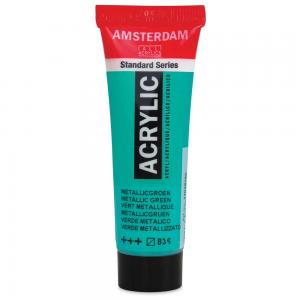 Royal Talens Amsterdam Acrylic Paint - 20ml Tube - Metallic Green [836]