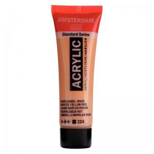 Royal Talens Amsterdam Acrylic Paint - 20ml Tube - Naples Yellow Red [224]