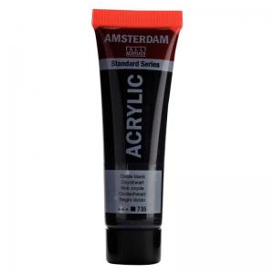 Royal Talens Amsterdam Acrylic Paint - 20ml Tube - Oxide Black [735]