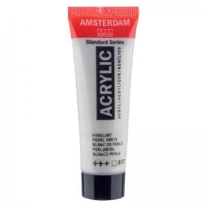 Royal Talens Amsterdam Acrylic Paint - 20ml Tube - Pearl White [817]
