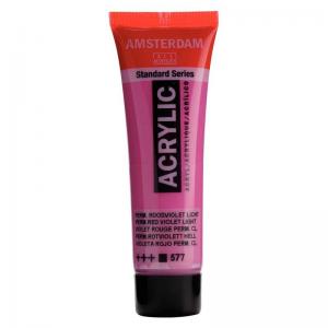 Royal Talens Amsterdam Acrylic Paint - 20ml Tube - Permanent Red Violet Light [577]