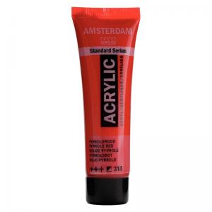 Royal Talens Amsterdam Acrylic Paint - 20ml Tube - Pyrrole Red [315]