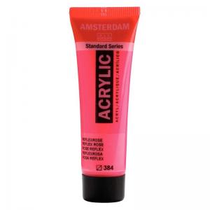 Royal Talens Amsterdam Acrylic Paint - 20ml Tube - Reflex Rose [384]