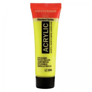 Royal Talens Amsterdam Acrylic Paint - 20ml Tube - Reflex Yellow [256]