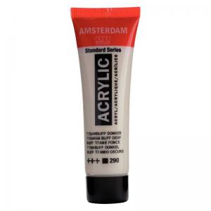 Royal Talens Amsterdam Acrylic Paint - 20ml Tube - Titanium Buff Deep [290]