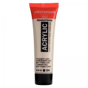 Royal Talens Amsterdam Acrylic Paint - 20ml Tube - Titanium Buff Light [289]