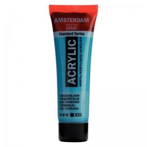 Royal Talens Amsterdam Acrylic Paint - 20ml Tube - Turquoise Blue [522]