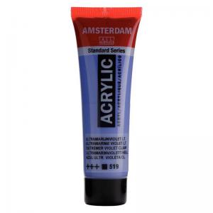 Royal Talens Amsterdam Acrylic Paint - 20ml Tube - Ultramarine Violet Light [519]