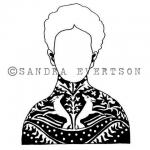 RubberMoon Sandra Evertson Stamp - Otomi [SE6013K]
