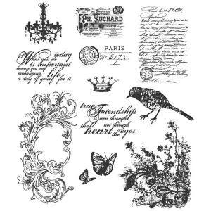 Stampers Anonymous/Tim Holtz Unmounted Rubber Stamps - [CMS087] Shabby French