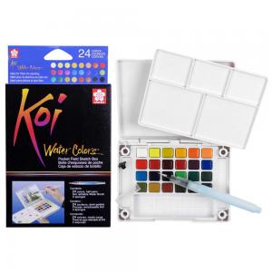 Sakura Koi Water Colors - Pocket Field Sketch Box - Set Of 12 [XNCW-12H]