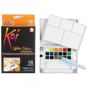 Sakura Koi Water Colors - Pocket Field Sketch Box - Set Of 18 [XNCW-18N]