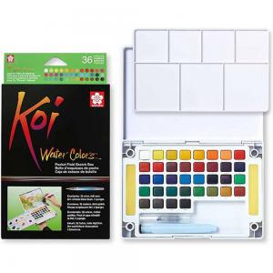 Sakura Koi Water Colors - Pocket Field Sketch Box - Set Of 36 [XNCW-36N]