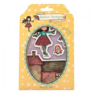Santoro London Gorjuss Rubber Stamp Set - Light As A Feather [GOR-ES-STAMP522]