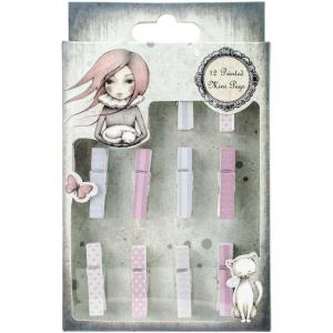 Santoro Mirabelle II Mini Pegs - Assorted Colors [SNPG002]