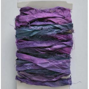 Sari Silk Ribbon - Eggplant