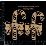 Scrapaholics Chipboard - Candy Canes [S53931]
