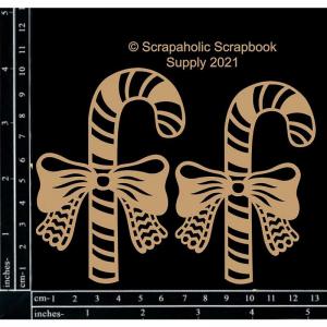 Scrapaholics Chipboard - Candy Canes [S53931]