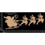 Scrapaholics Chipboard - Santa Sleigh