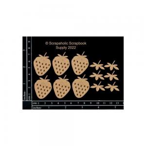 Scrapaholics Chipboard - Strawberries 2 [S89355]
