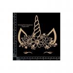 Scrapaholics Chipboard - Unicorn Face