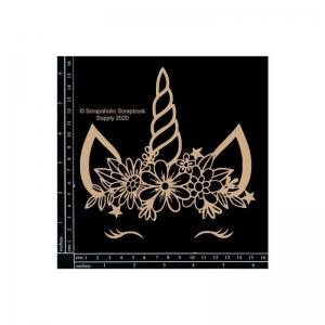 Scrapaholics Chipboard - Unicorn Face