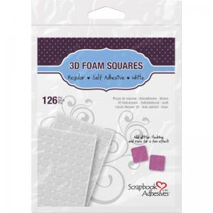 Scrapbook Adhesives 3D Self-Adhesive Foam Squares .5" x .5" [01610]