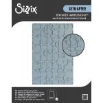 Seth Apter / Sizzix Textured Impressions Multi-Level Embossing Folder - Grid Graph [667020]