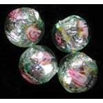 Silver Foil Beads