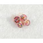 6 mm Silver Foil Flower Beads - Rosaline [7013]