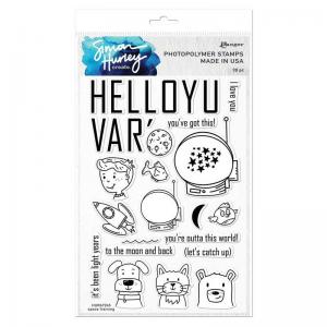 Simon Hurley Create Clear Stamp Set - Space Training [HUR67245]