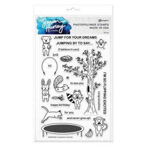 Simon Hurley Create Clear Stamp Set - Trampoline Friends [HUR67252]