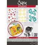 Sizzix Studio - Layered Stencil & Stamp Set - Ikigai [666756]