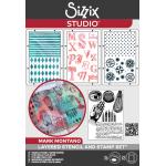 Sizzix Studio - Layered Stencil & Stamp Set - Mark Montano, My Favorite Things [666954]