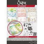 Sizzix Studio - Layered Stencil & Stamp Set - Nature [666761]
