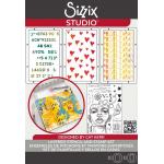 Sizzix Studio - Layered Stencil & Stamp Set - Possibilitarian [666757]