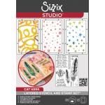 Sizzix Studio - Layered Stencil & Stamp Set - The Rs Have It [666853]