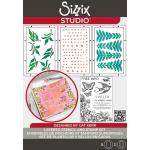 Sizzix Studio - Layered Stencil & Stamp Set - The Visiter [666758]