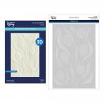 Spellbinders 3D Embossing Folder & Stencil Bundle - Twirling Tulips [BD-0846]