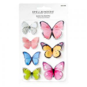 Spellbinders Dimensional Butterfly Stickers - Summer Day Butterflies [SCS-346]
