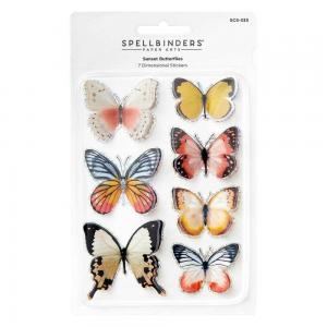 Spellbinders Dimensional Butterfly Stickers - Sunset Butterflies [SCS ...