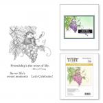 Spellbinders / House Mouse Cling Stamp Set - Cheers [RSC-043]